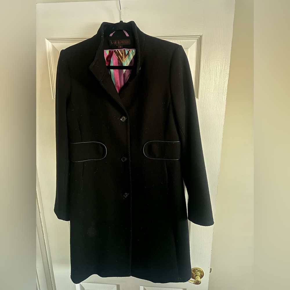 Via Spiga Black Coat - Women’s 8